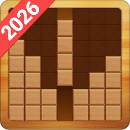 Symbol von Holzblock-Puzzle